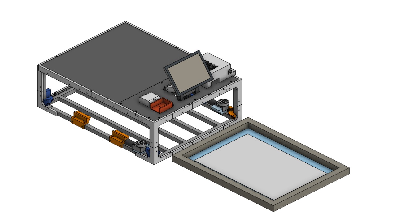 Ink screen cleanliness detector — CAD assembly, NYSID Symposium